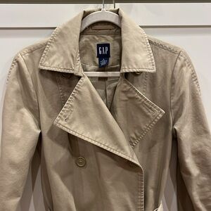 Y2K Vintage GAP Trench Coat; Size S